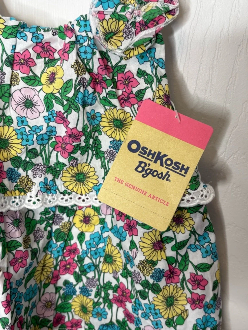 NWT OshKosh B’gosh Floral Tiered Sundress Size 5 | 100% Cotton Summer Dress